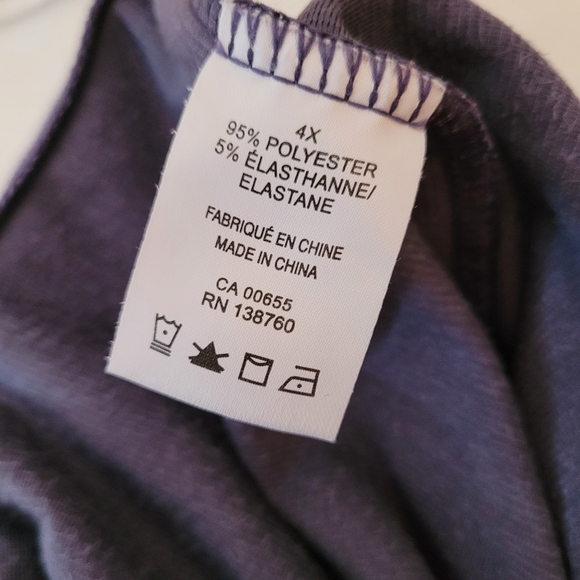 (4X)  Blue Velvet Pants - Picture 4 of 4